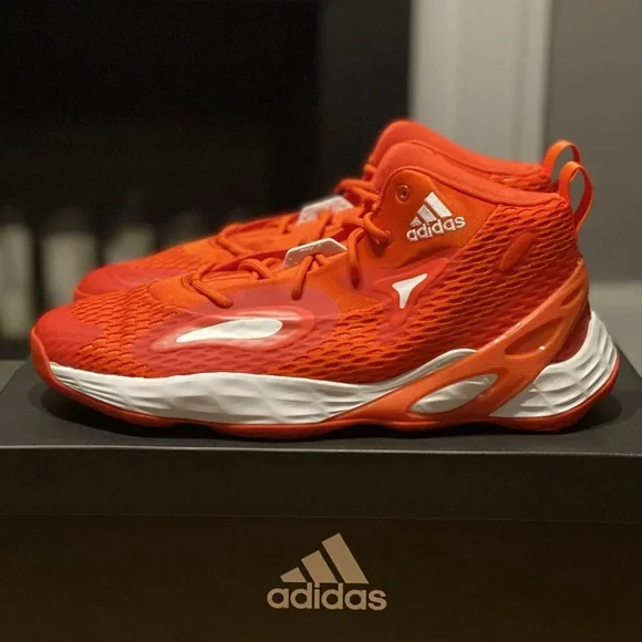 Adidas “Exhibit A Mid” - Men’s Size 12.5 - Orange - GW2919